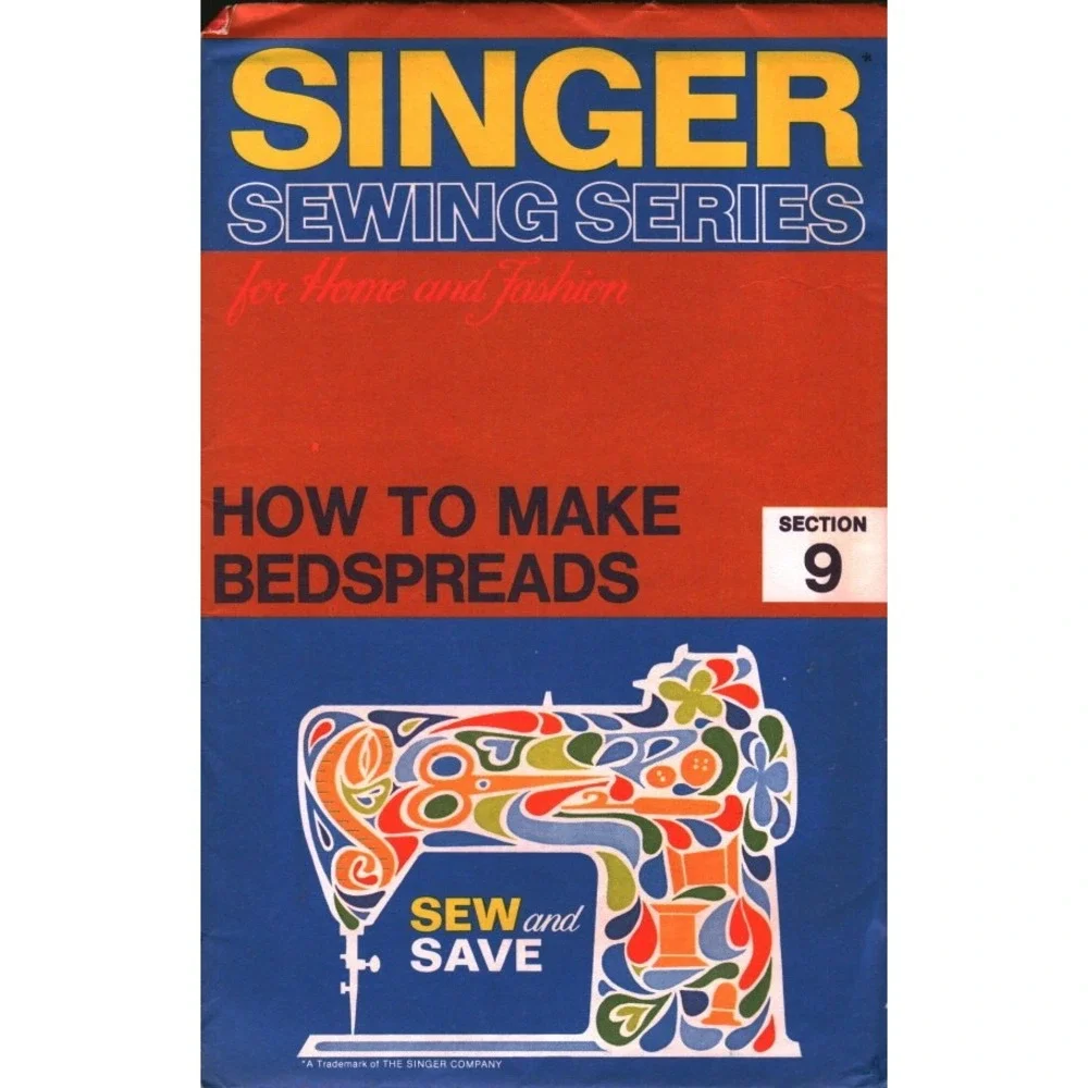 Vintage Singer Sewing Series Section 9 How 2 Make Bedspreads Retro Guide Booklet